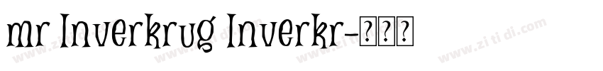 mr Inverkrug Inverkr字体转换